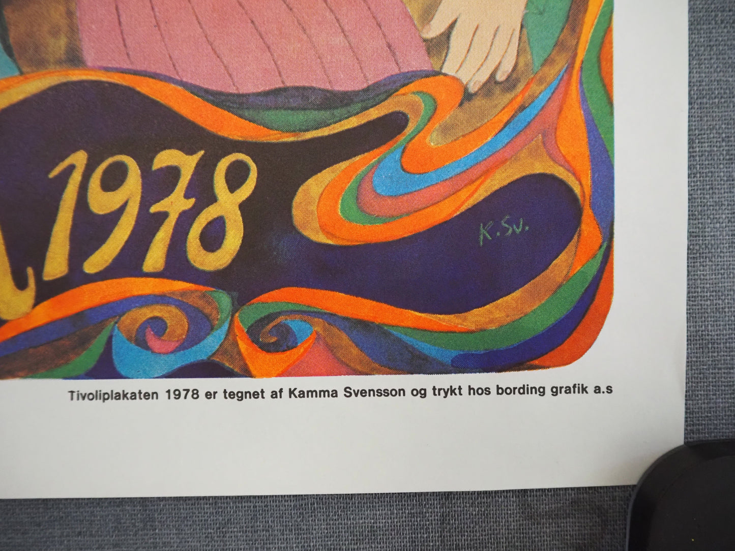 1978 Tivoli Gardens by Kamma Svensson (small version) - Original Vintage Poster