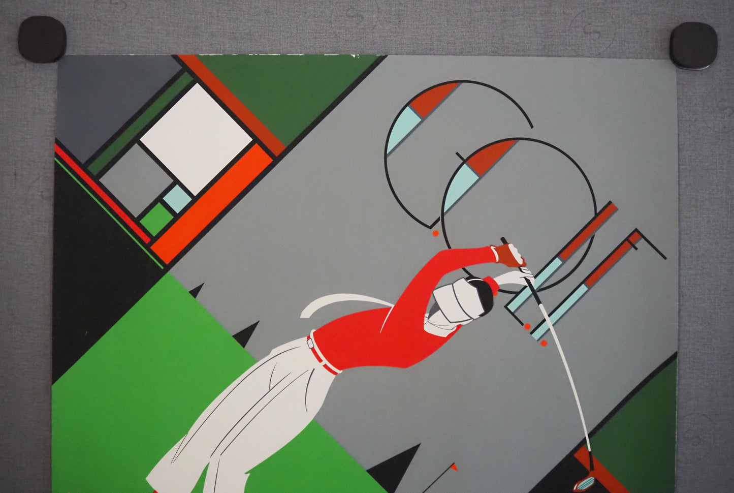 1980 Golf Poster by Lepas - Original Vintage Poster