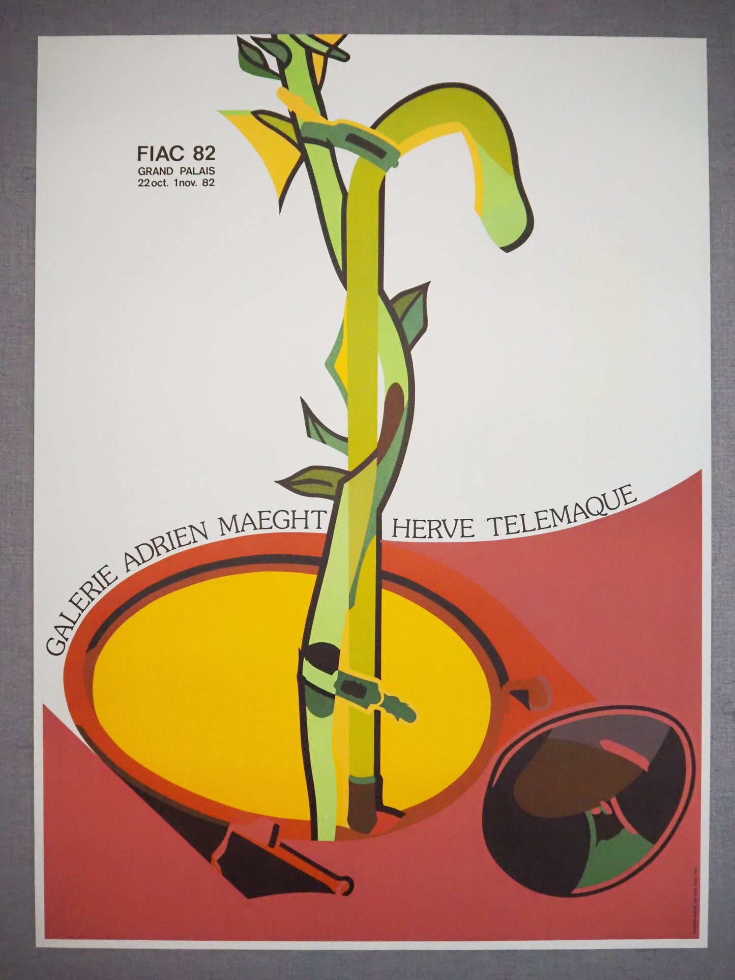 1982 FIAC at Galerie Maeght by Télémaque - Original Vintage Poster