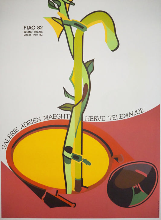 1982 FIAC at Galerie Maeght by Télémaque - Original Vintage Poster