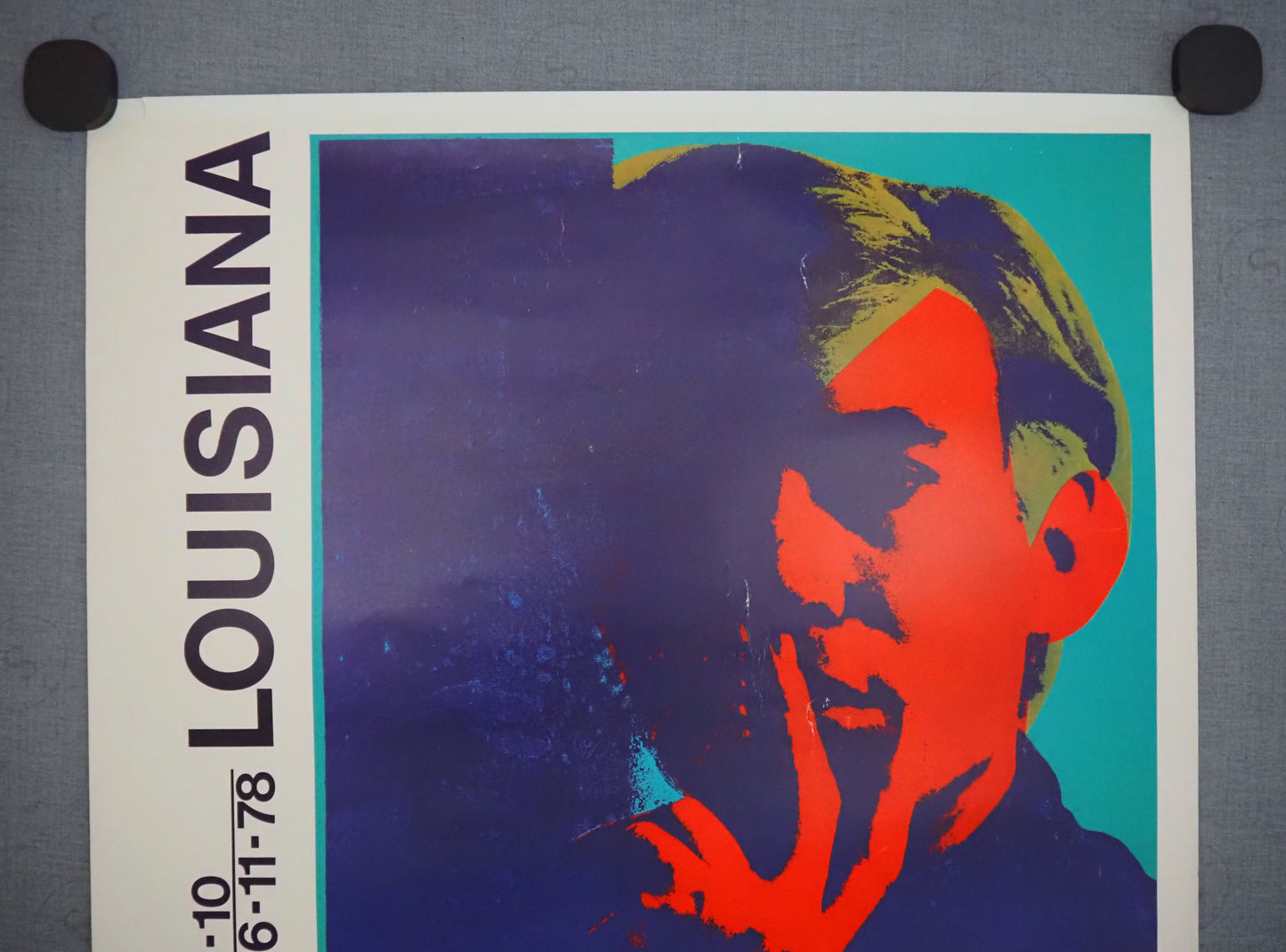 1978 Andy Warhol Double Self-Portrait Louisiana - Original Vintage Poster