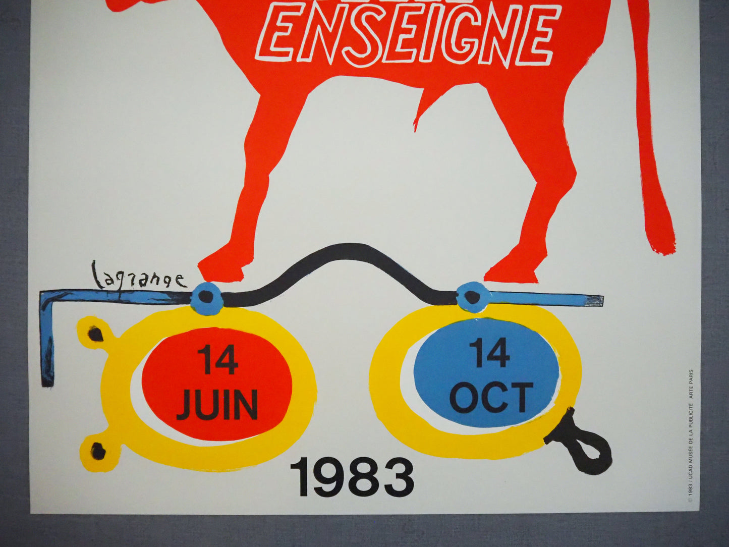 1983 Paris Exhibition Poster Musee de la Publicite - Original Vintage Poster