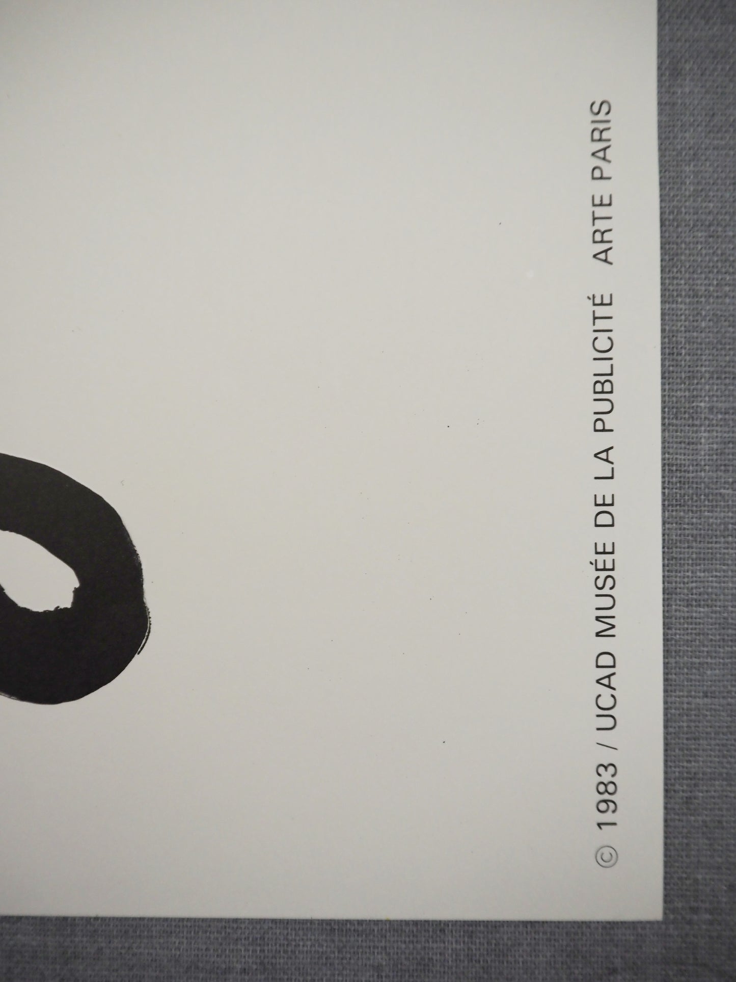 1983 Paris Exhibition Poster Musee de la Publicite - Original Vintage Poster