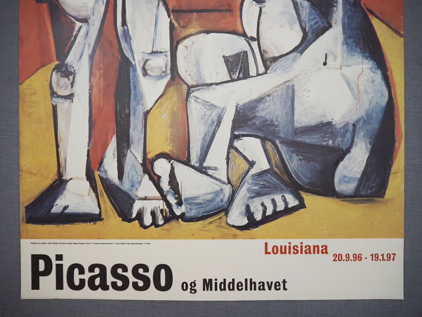 1996 Picasso Femme á la Toilette - Louisiana Exhibition Poster - Original Vintage Poster