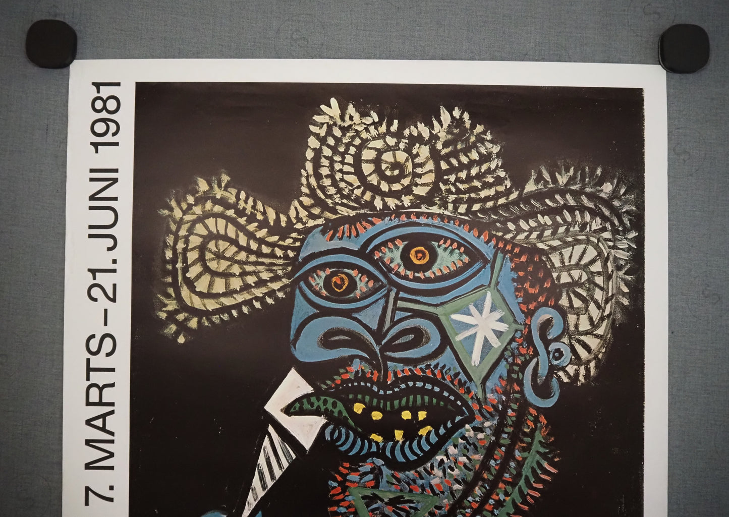 1981 Picasso on Louisiana Exhibition Poster II - Original Vintage Poster