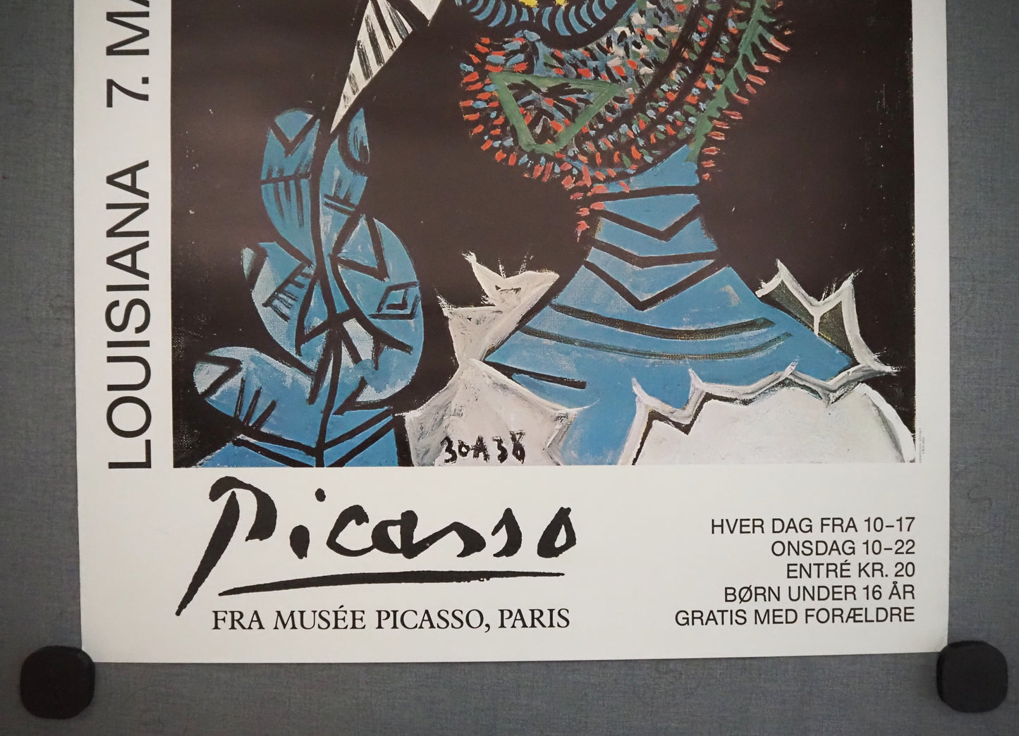 1981 Picasso on Louisiana Exhibition Poster II - Original Vintage Poster