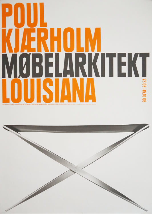 2006 Poul Kjærholm's PK91 "Folding Chair" - Louisiana Exhibition Poster - Original Poster