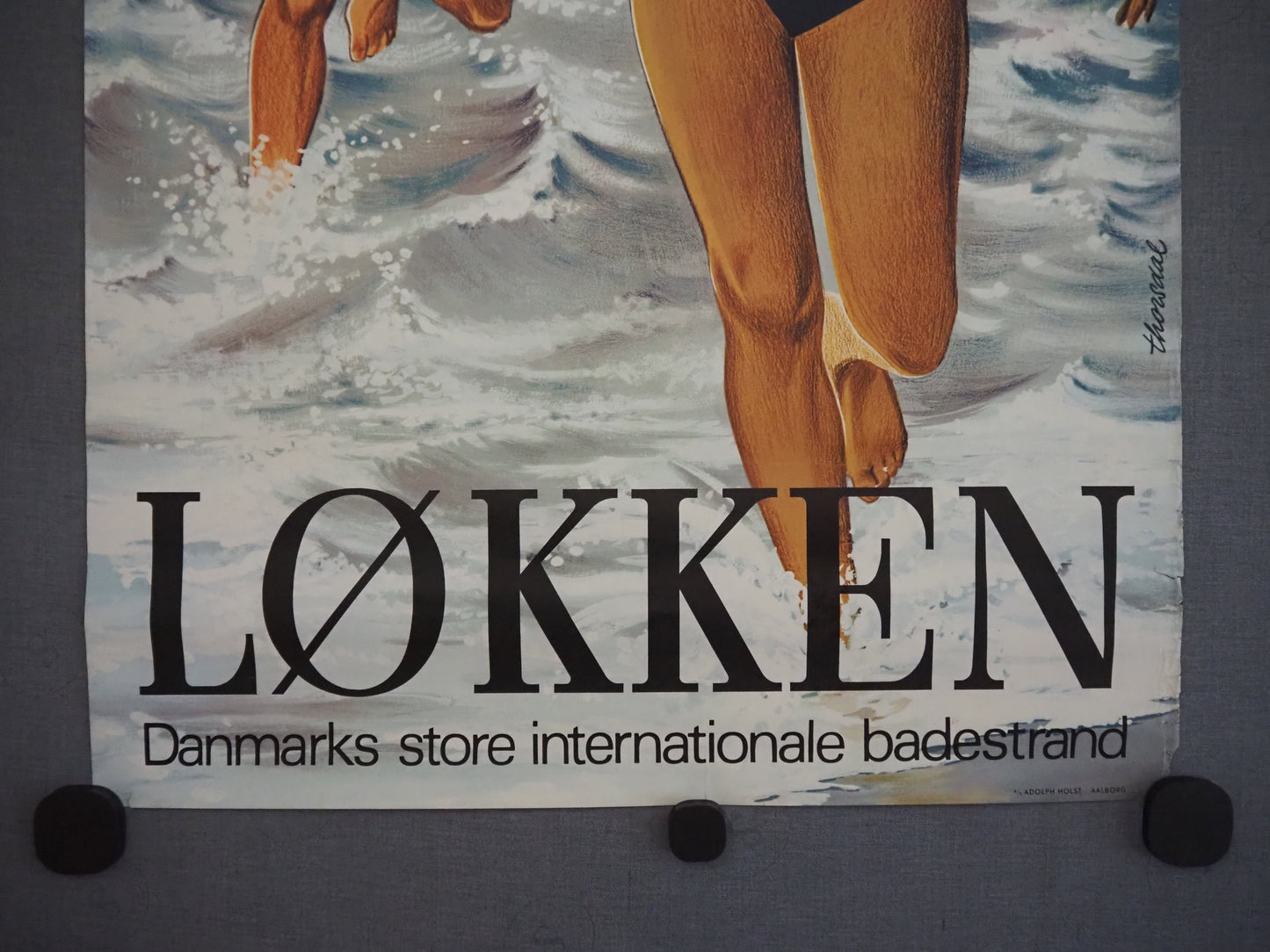1960s Denmark's Wonder Beach Løkken Travel Poster - Original Vintage Poster