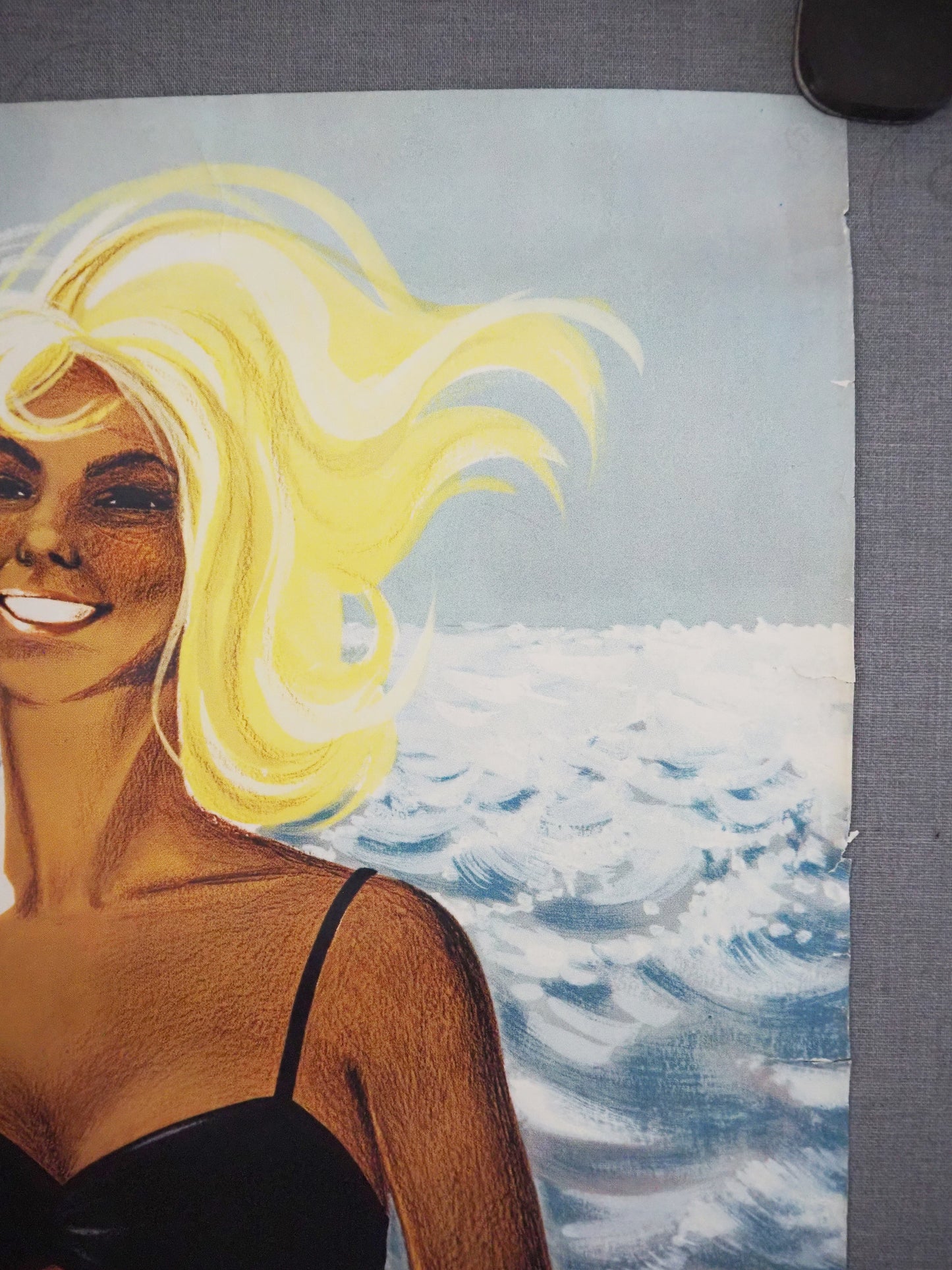 1960s Denmark's Wonder Beach Løkken Travel Poster - Original Vintage Poster