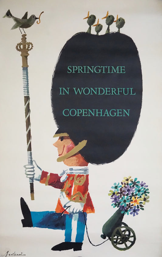1963 Copenhagen Royal Guard by Antoni - Original Vintage Poster
