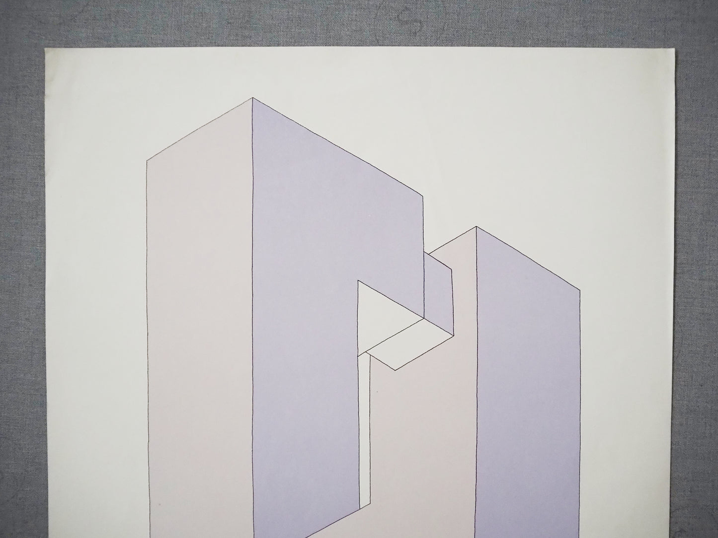 1980s Oscar Reutersvärd Perspective Japonaise Exhibition Poster - Original Vintage Poster