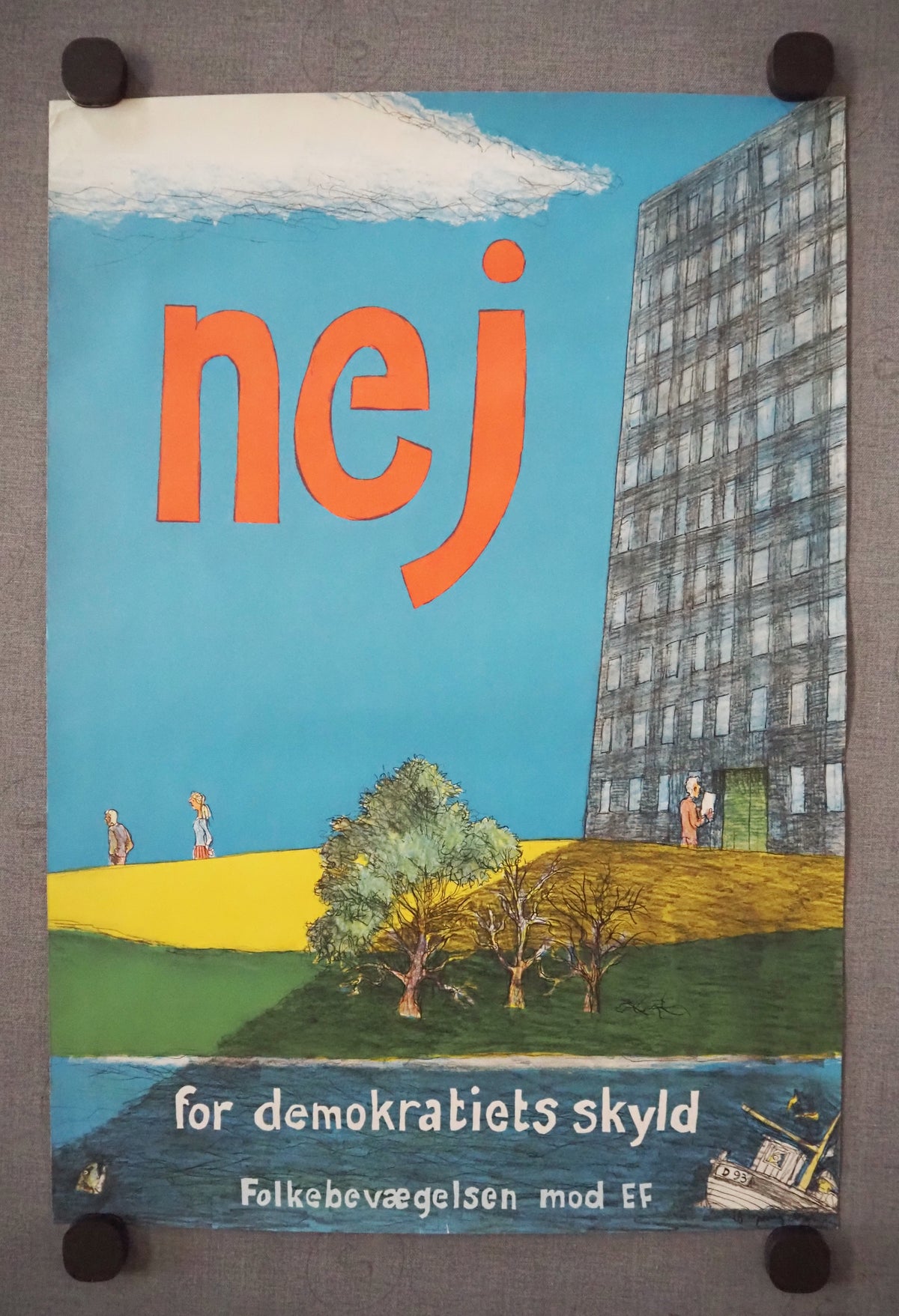 1972 Anti-European Union Campaign Poster - Original Vintage Poster