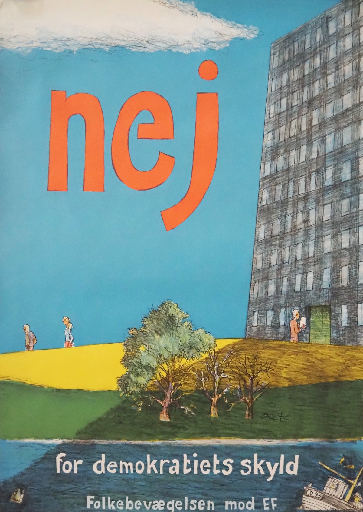 1972 Anti-European Union Campaign Poster - Original Vintage Poster