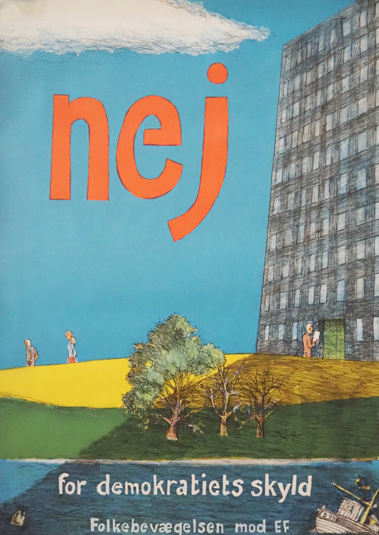 1972 Anti-European Union Campaign Poster - Original Vintage Poster
