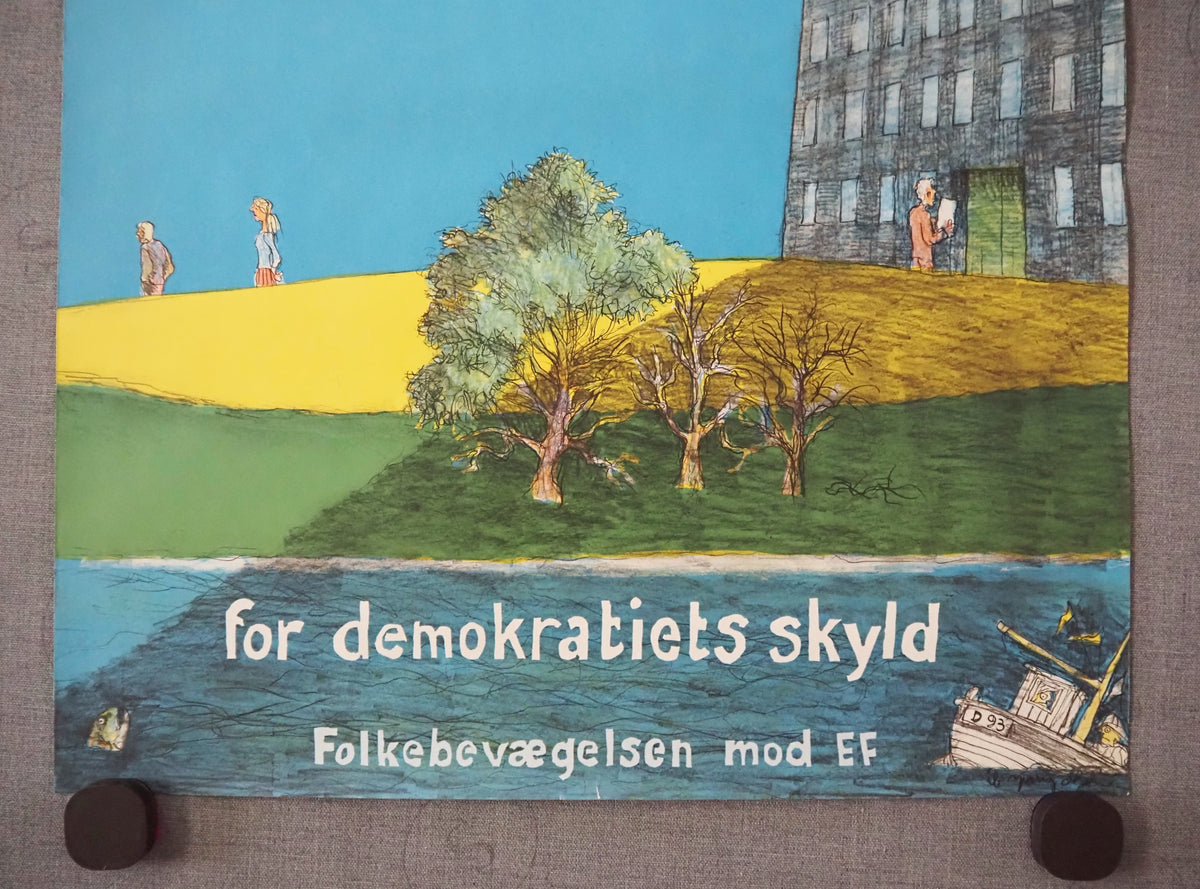 1972 Anti-European Union Campaign Poster - Original Vintage Poster