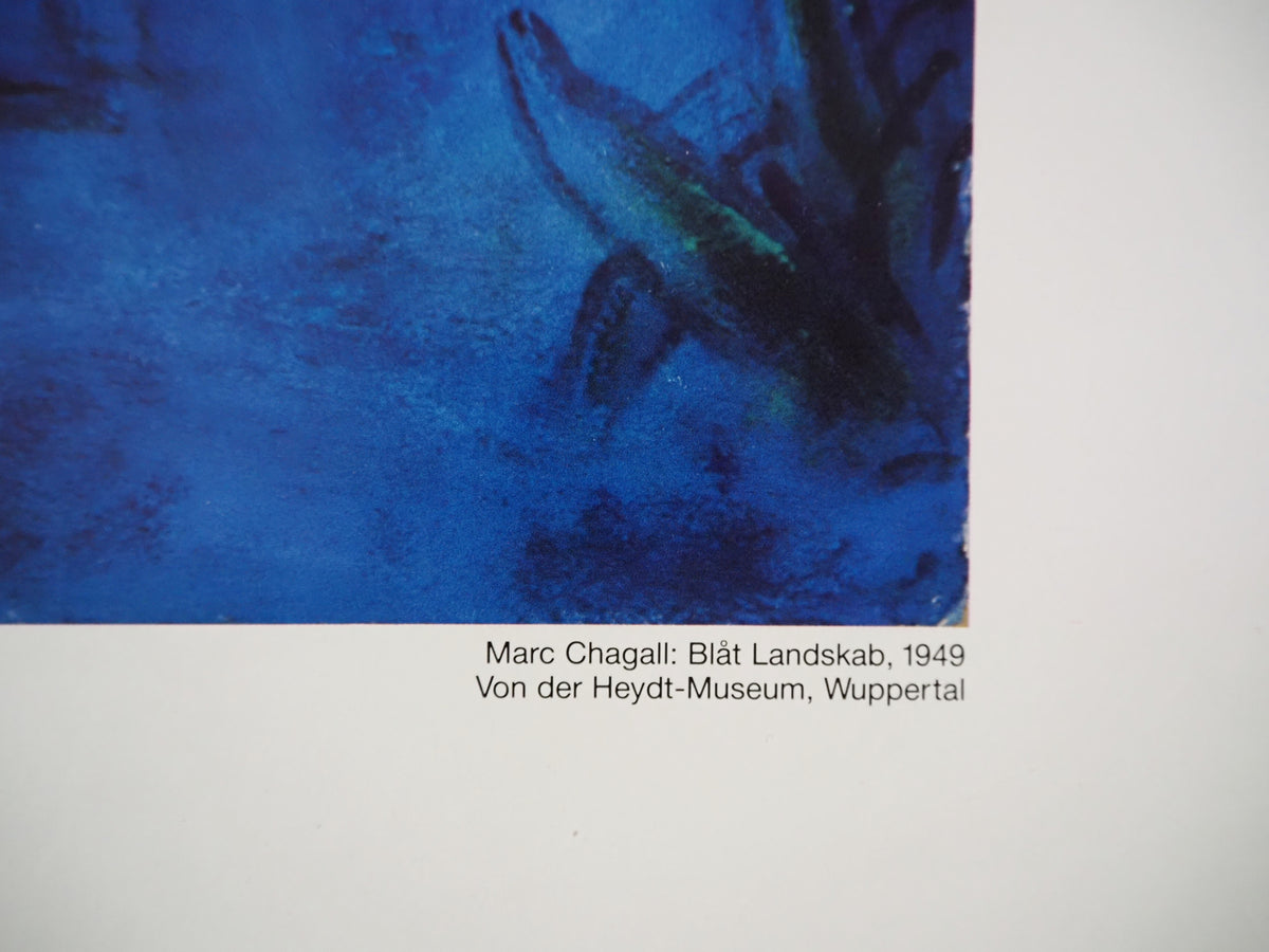 1987 Chagall Exhibition Poster - Original Vintage Poster