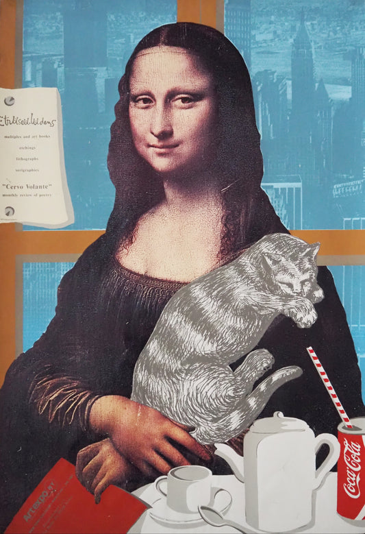 1981 Mona Lisa Pop Art Poster by Cesarini Sforza - Original Vintage Poster