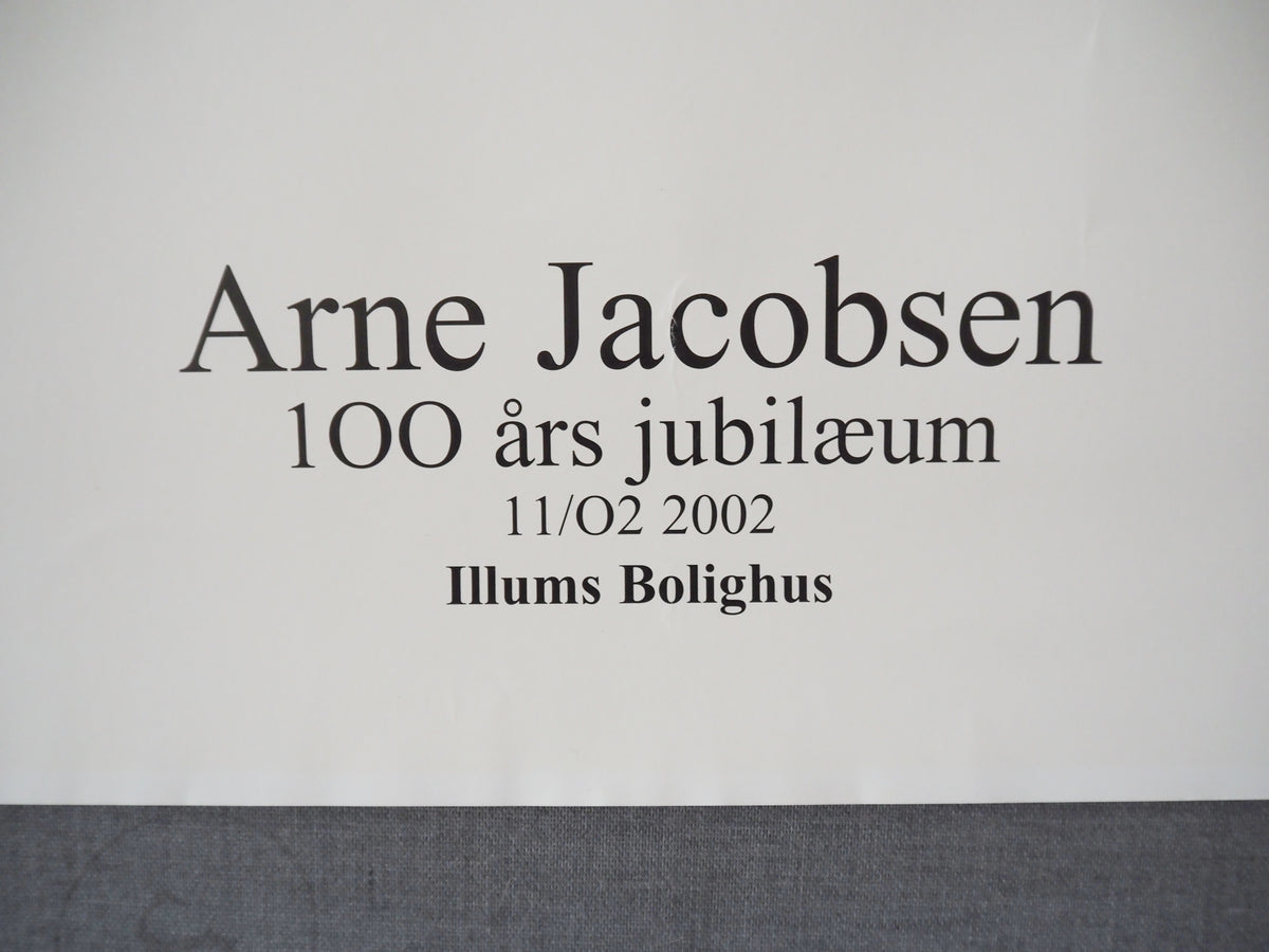 2002 Arne Jacobsen Exhibition Illums Bolighus - Original Vintage Poster