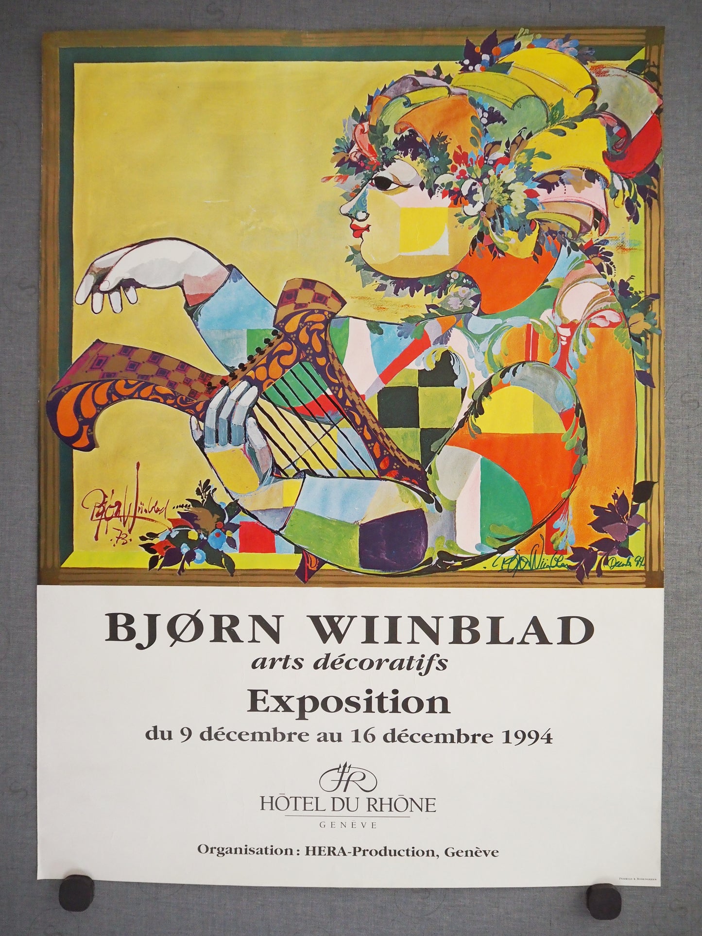 1994 Wiinblad Exhibition Genève Poster - Original Vintage Poster