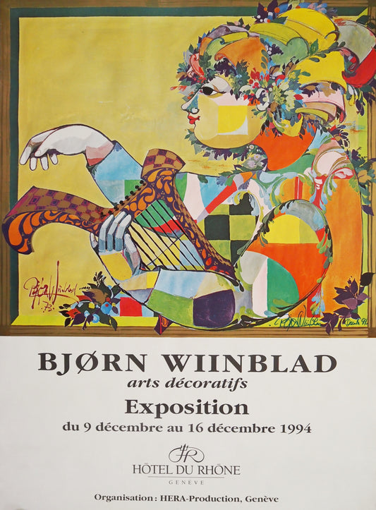 1994 Wiinblad Exhibition Genève Poster - Original Vintage Poster