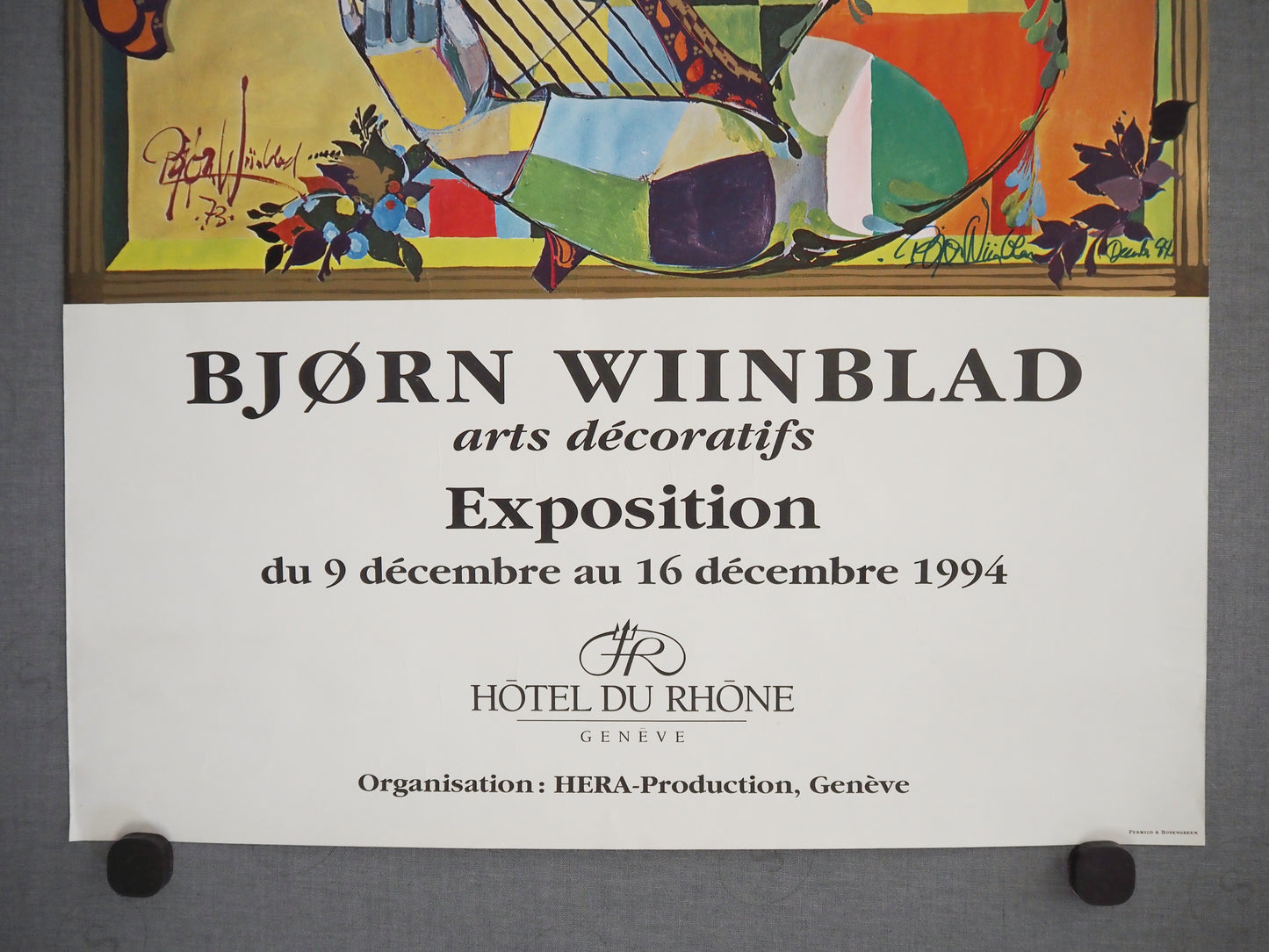1994 Wiinblad Exhibition Genève Poster - Original Vintage Poster