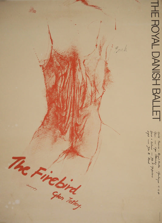 1981 Royal Danish Ballet The Firebird - Original Vintage Poster