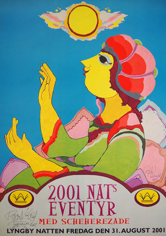 2001 Wiinblad 2001 Nights (Signed) - Original Vintage Poster