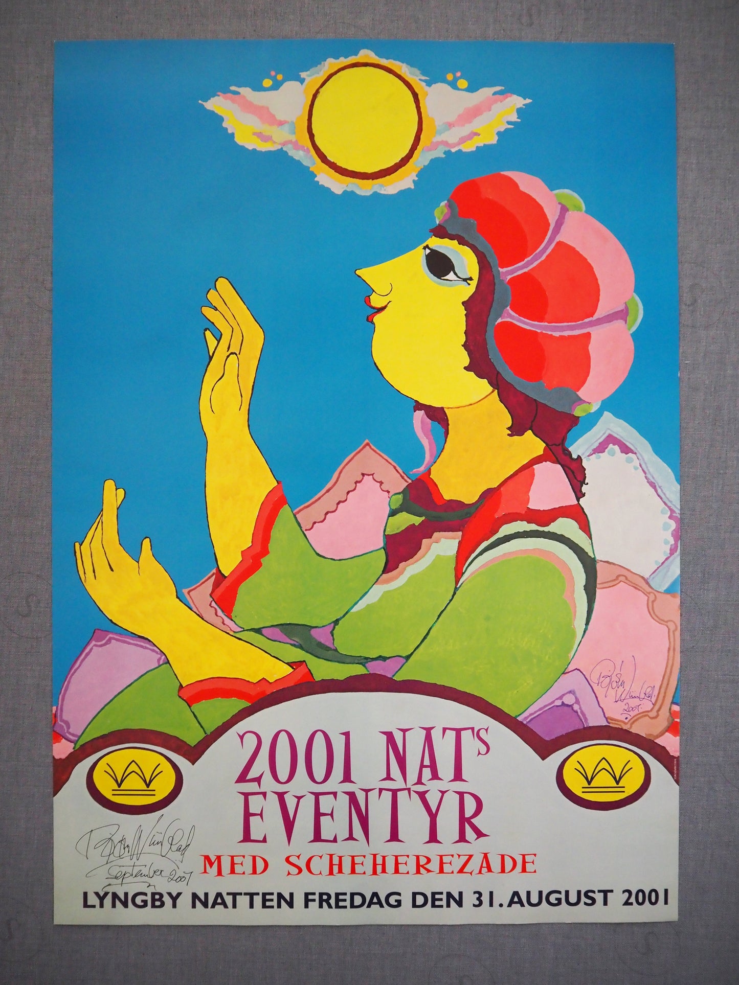 2001 Wiinblad 2001 Nights (Signed) - Original Vintage Poster