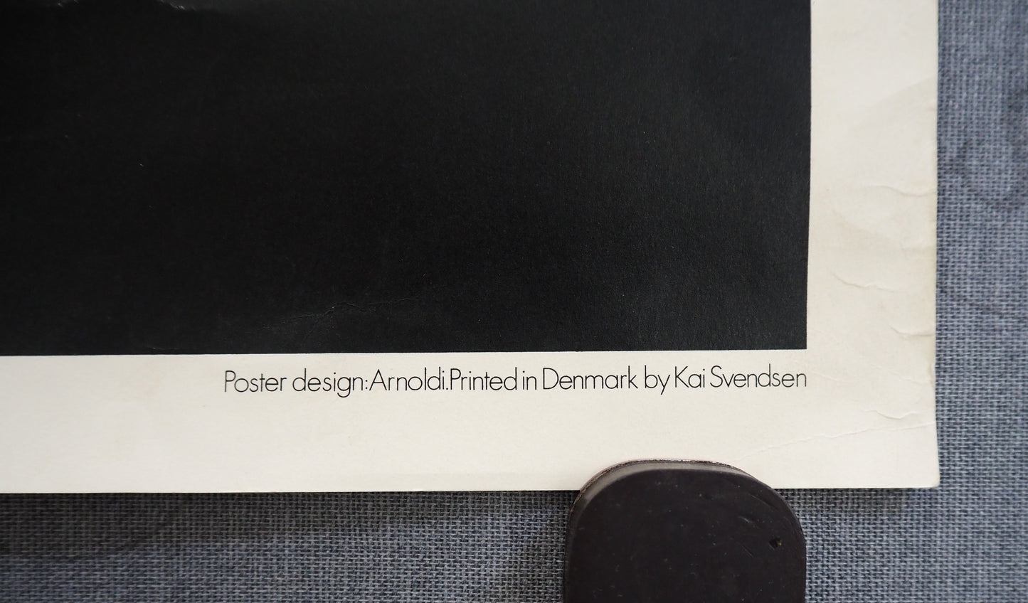 1980 Danish Chair Exhibition by Per Arnoldi (Signed) - Original Vintage Poster
