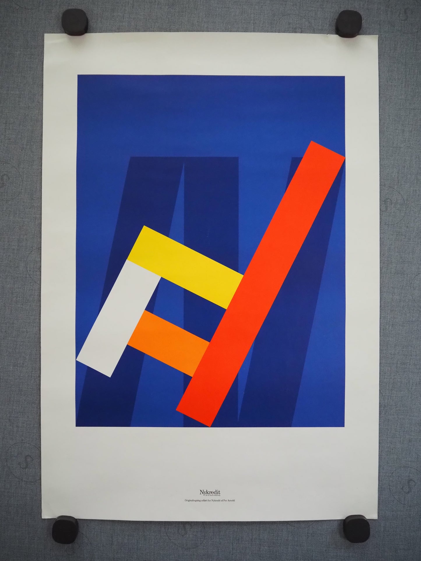 1980s Per Arnoldi "The Chair" - Original Vintage Poster