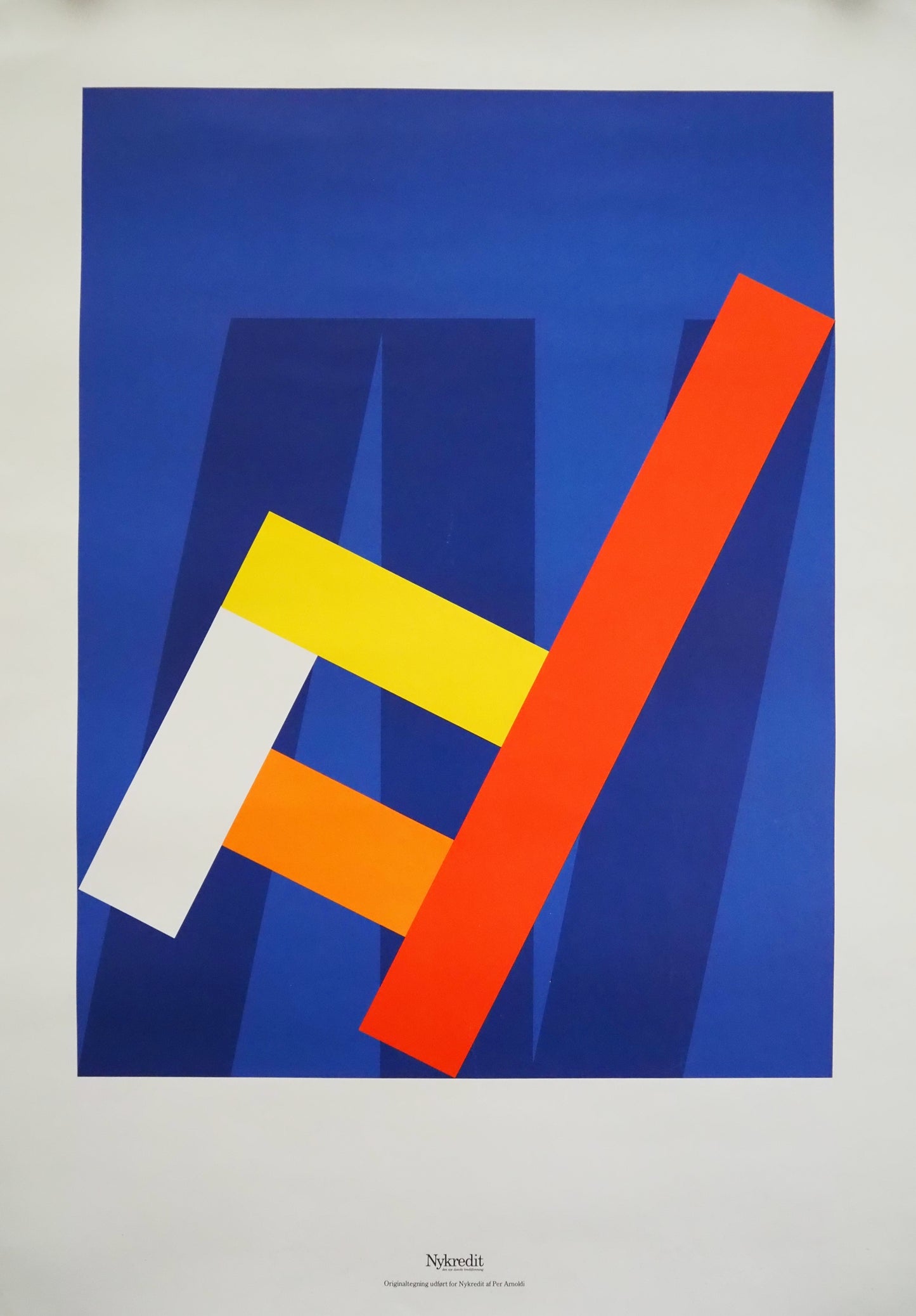 1980s Per Arnoldi "The Chair" - Original Vintage Poster
