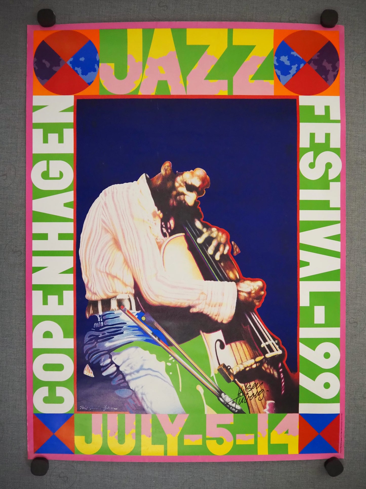 1991 Copenhagen Jazz Festival - Original Vintage Poster