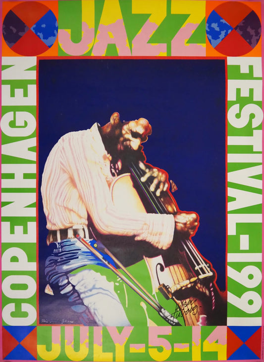 1991 Copenhagen Jazz Festival - Original Vintage Poster