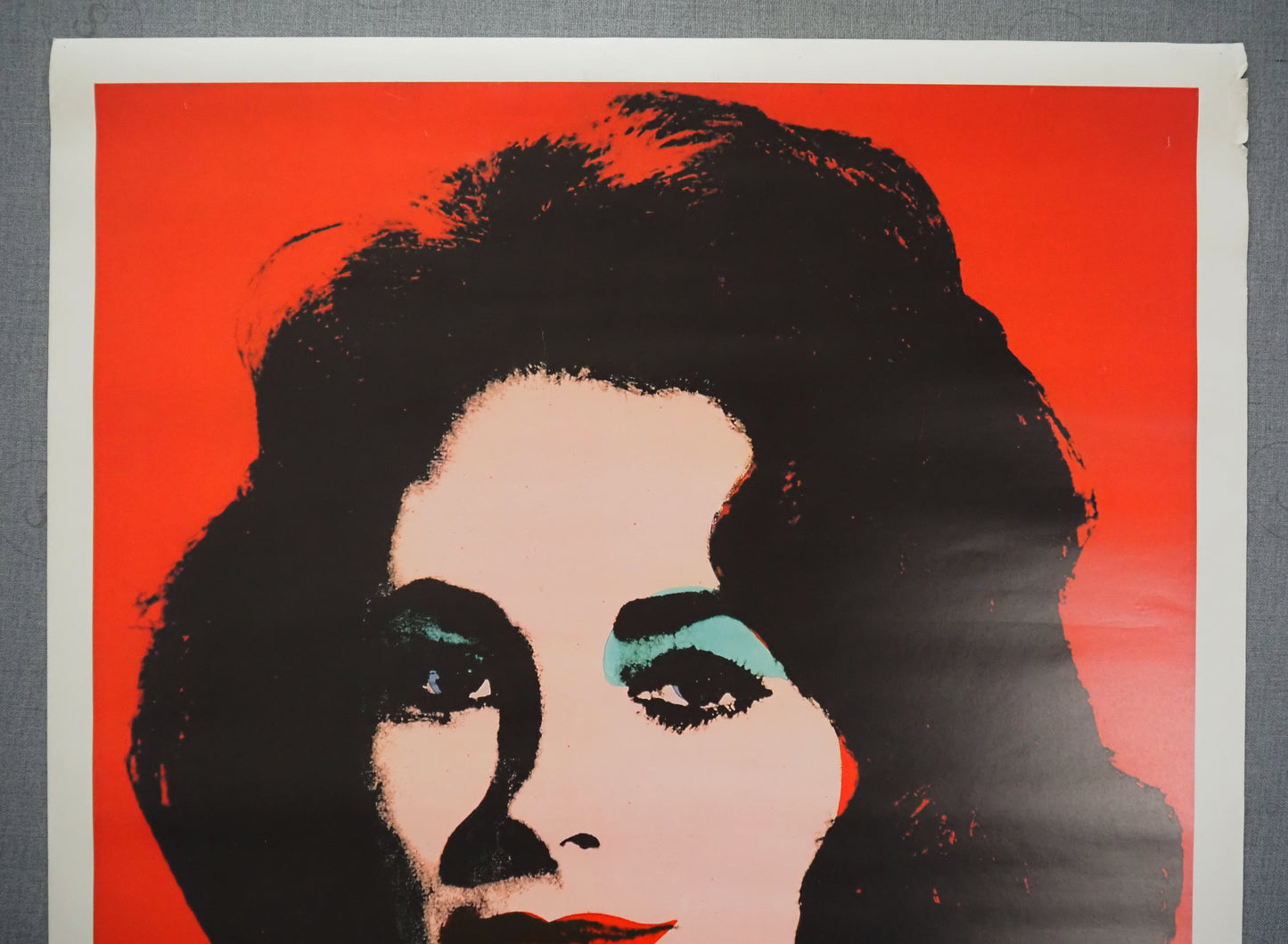 1990 Andy Warhol Exhibition Poster - Elizabeth Taylor - Original Vintage Poster