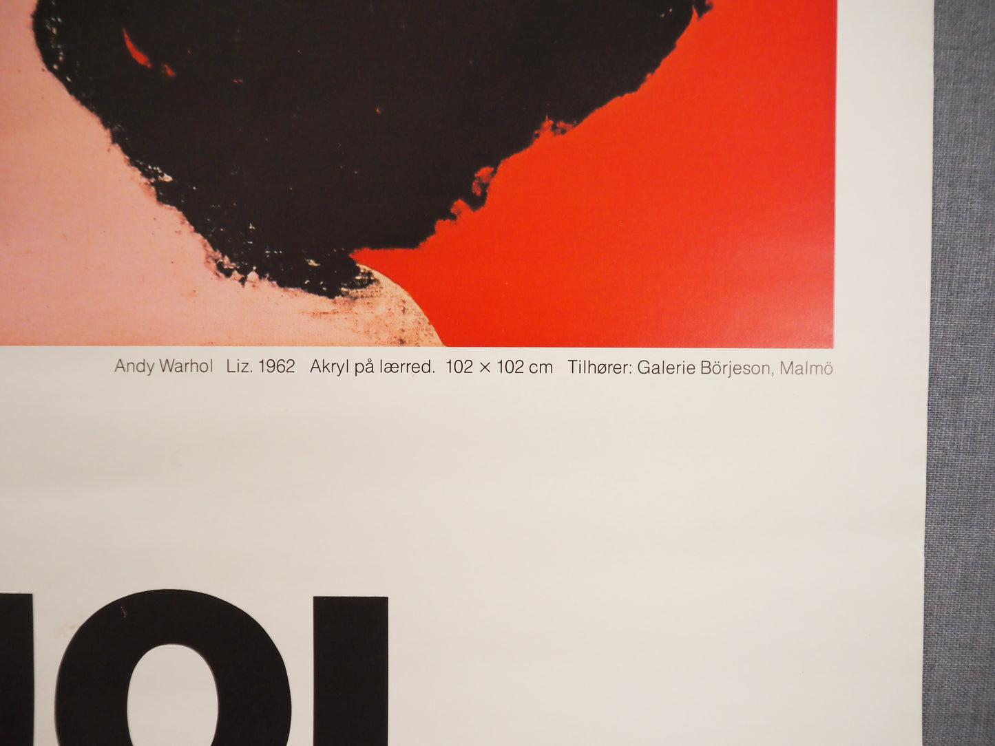 1990 Andy Warhol Exhibition Poster - Elizabeth Taylor - Original Vintage Poster