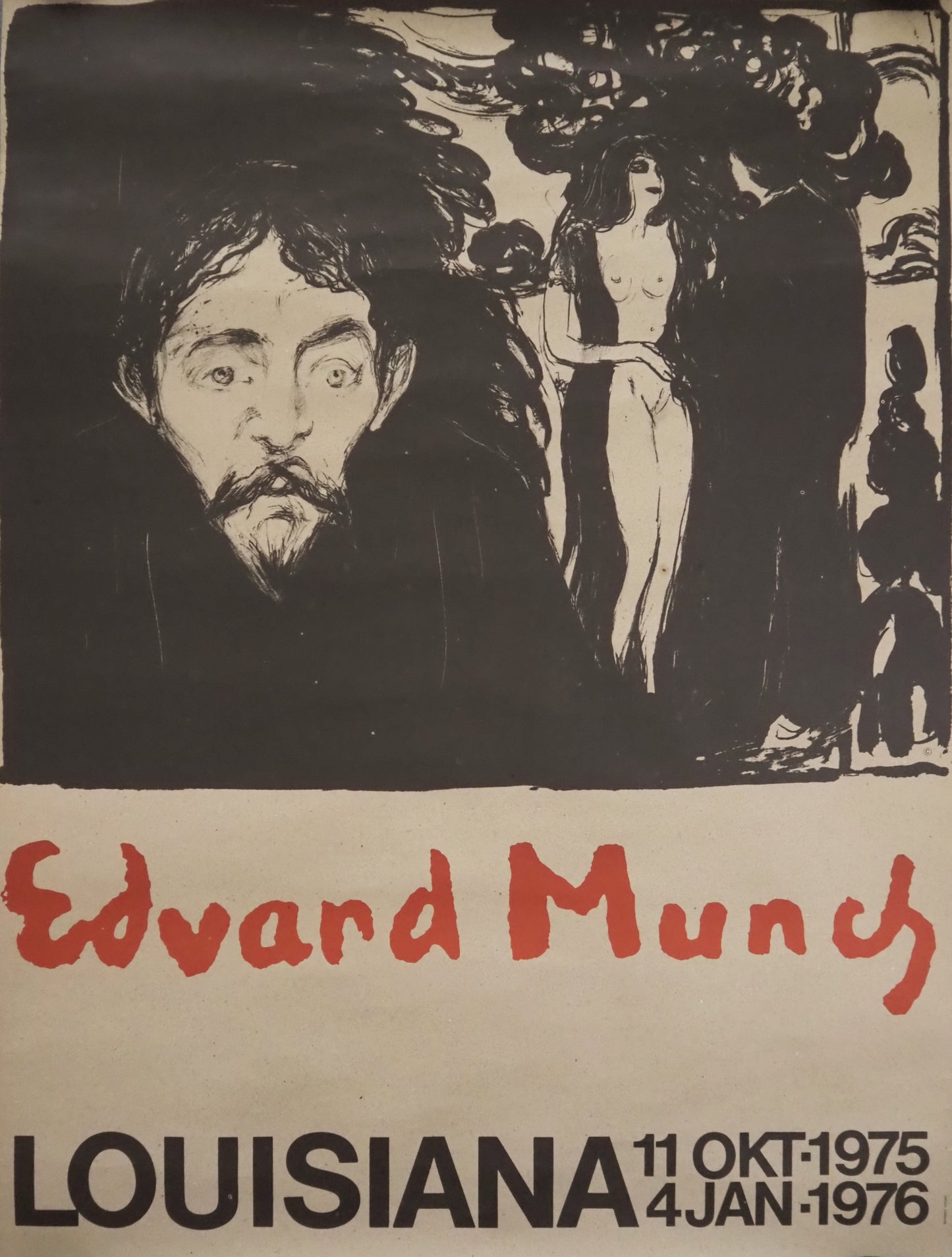 1975 Edvard Munch Louisiana Modern Art - Original Vintage Poster