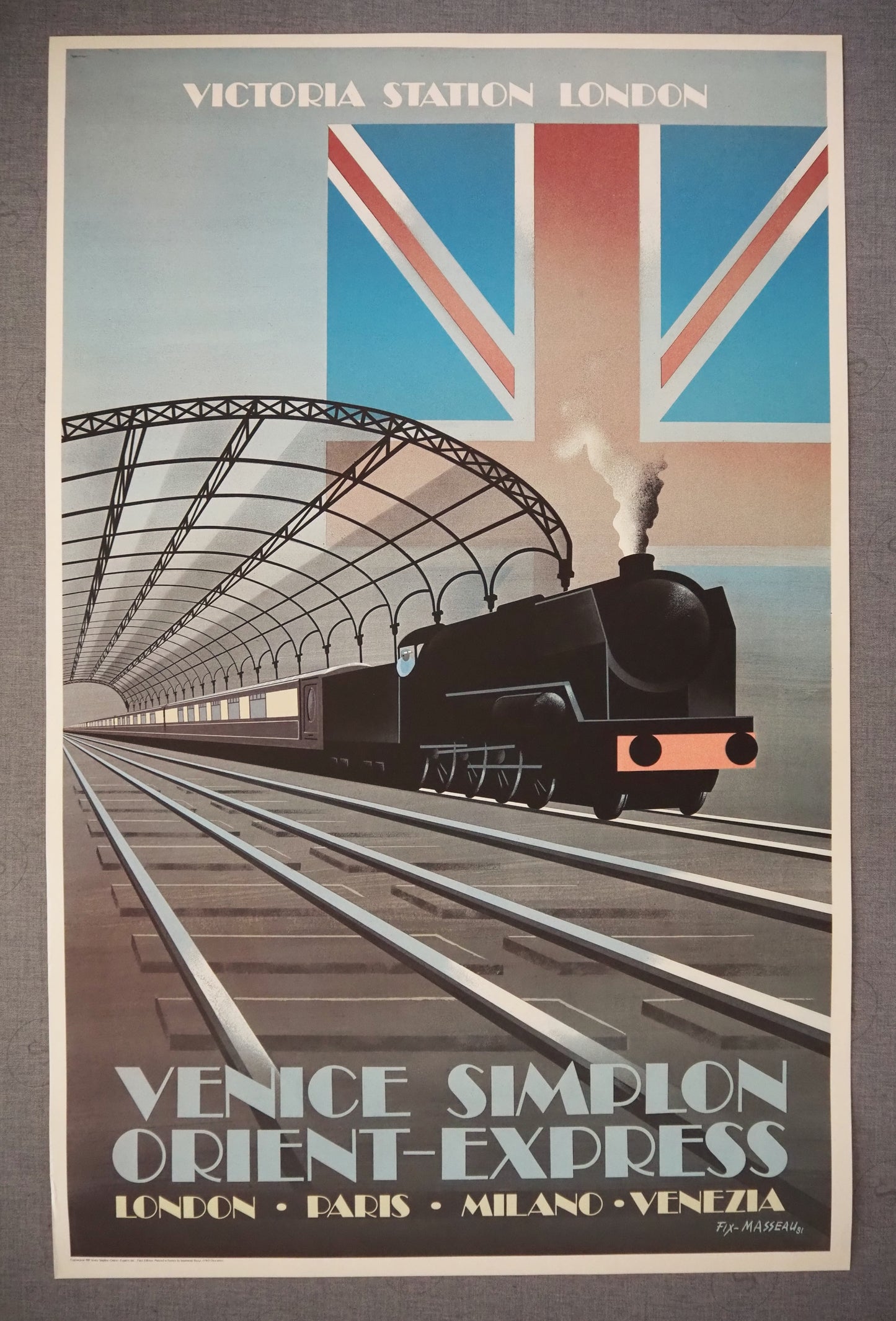 1981 Venice-Simplon Orient-Express London - Original Vintage Poster