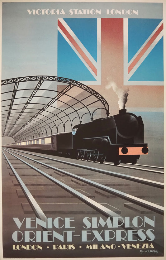 1981 Venice-Simplon Orient-Express London - Original Vintage Poster