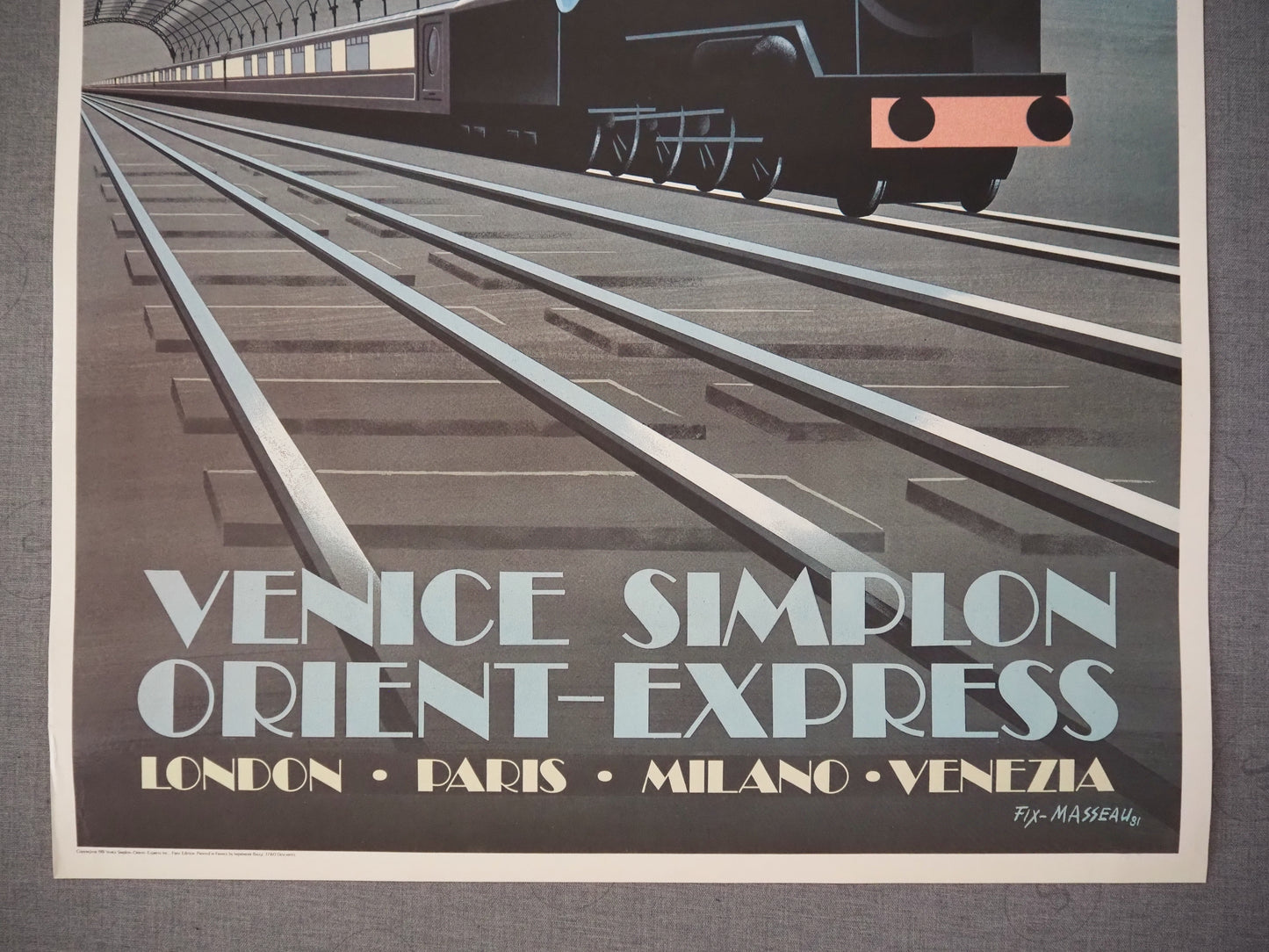 1981 Venice-Simplon Orient-Express London - Original Vintage Poster