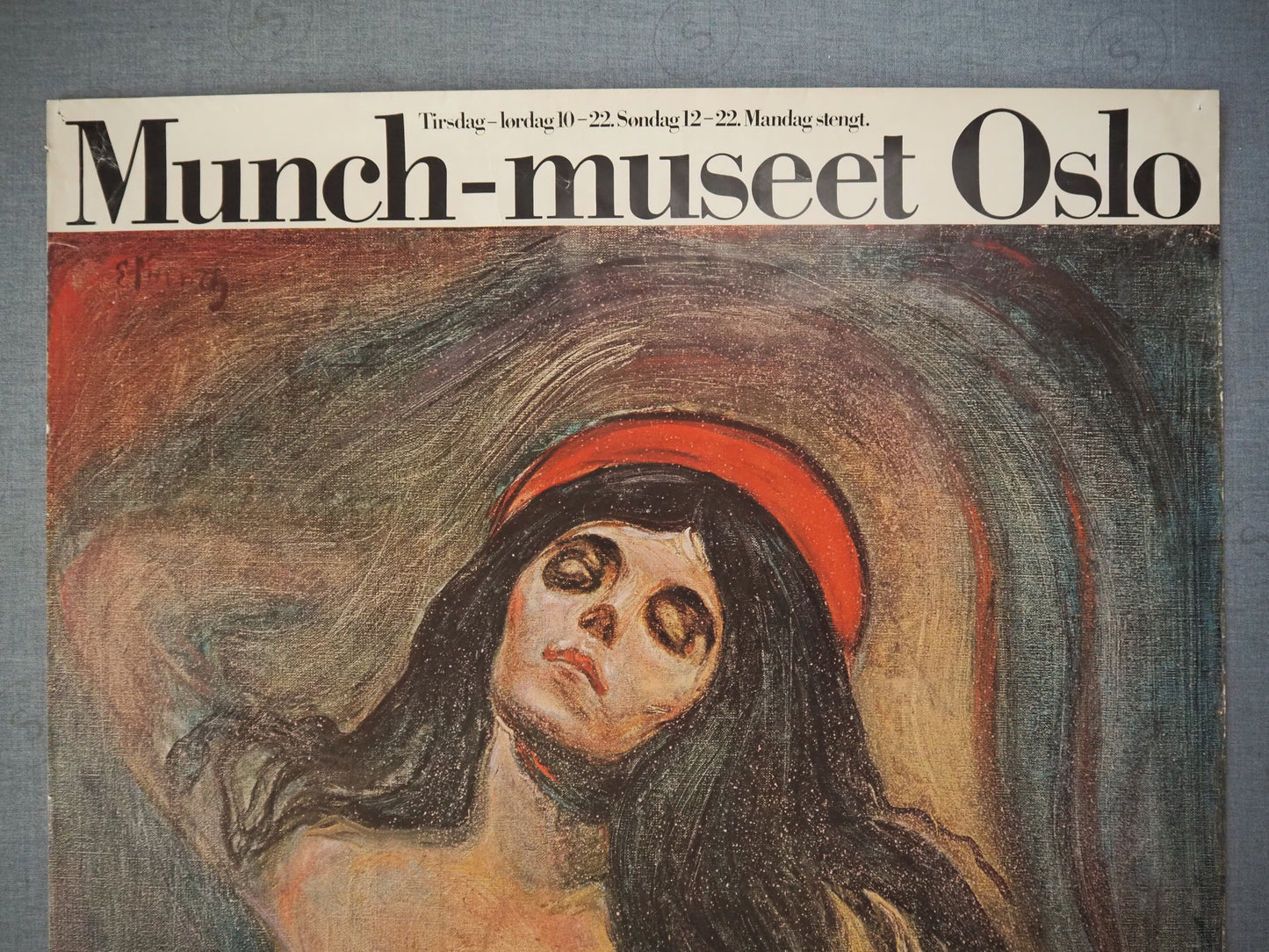 1975 Edvard Munch on Malmö Konsthall - Original Vintage Poster