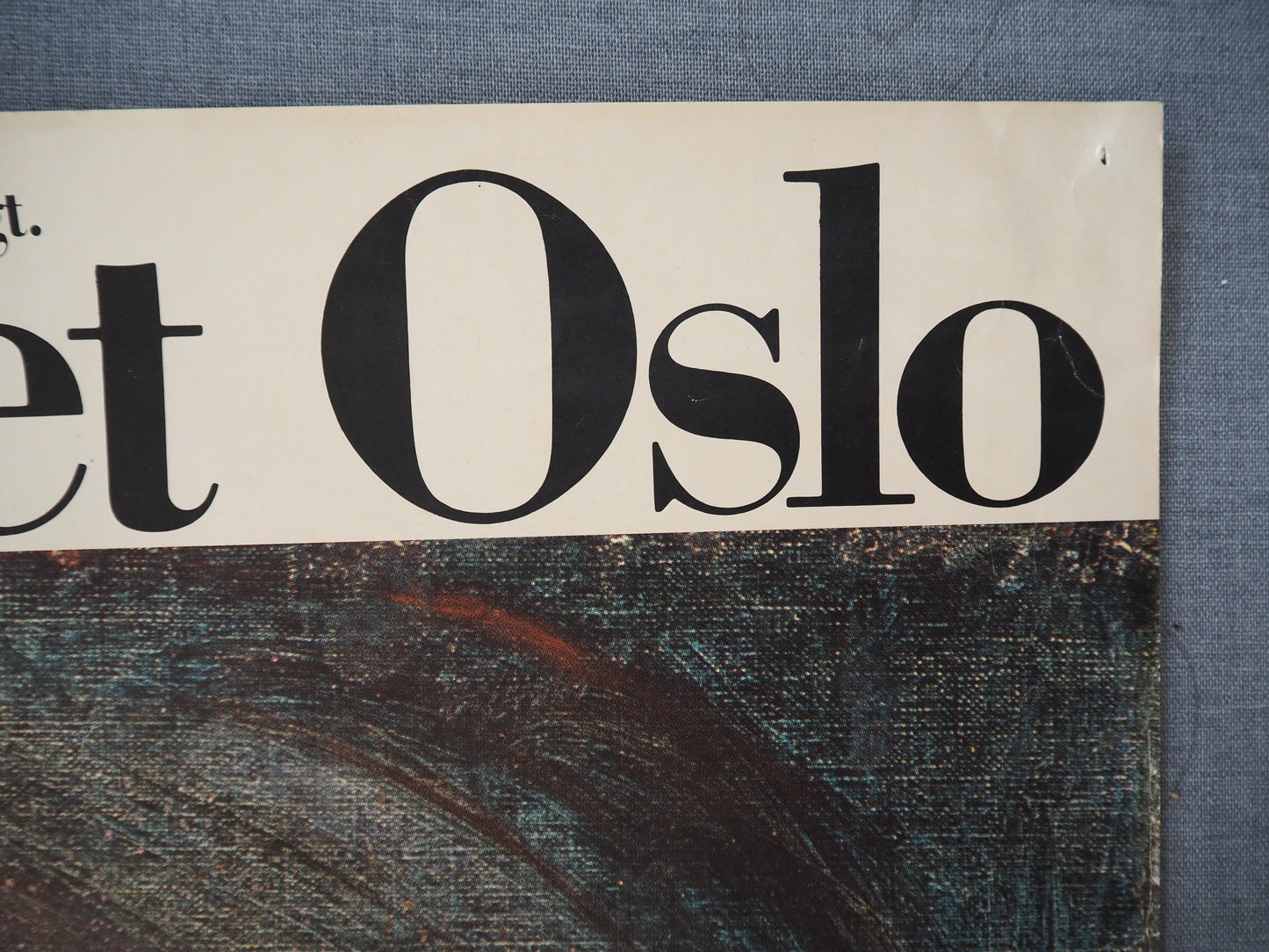 1975 Edvard Munch on Malmö Konsthall - Original Vintage Poster