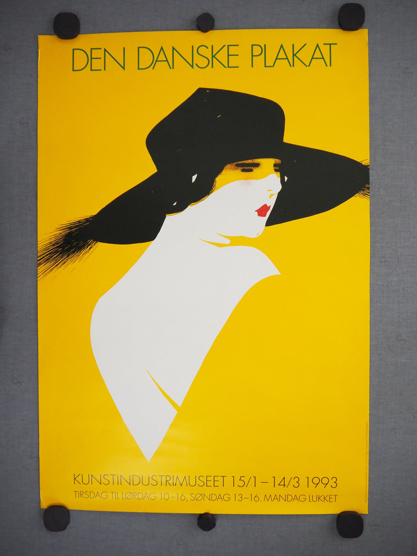 1993 Danish Exhibition Poster by Sven Brasch - Original Vintage Poster