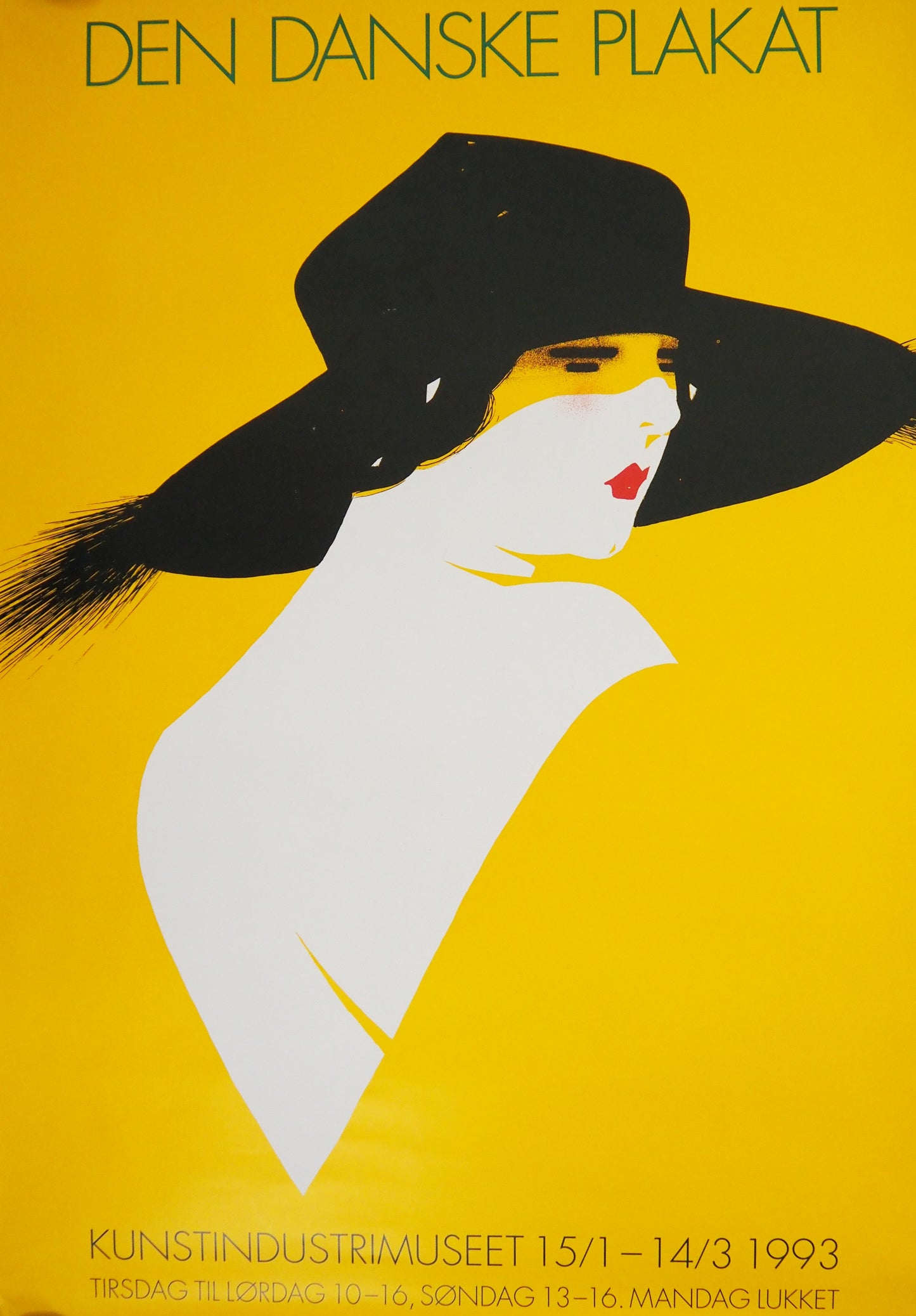 1993 Danish Exhibition Poster by Sven Brasch - Original Vintage Poster