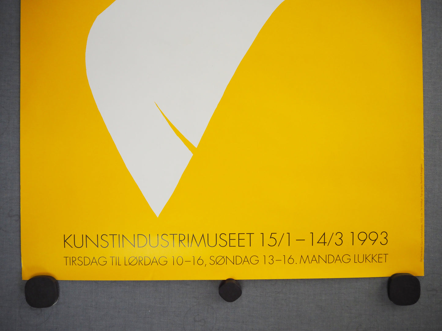 1993 Danish Exhibition Poster by Sven Brasch - Original Vintage Poster
