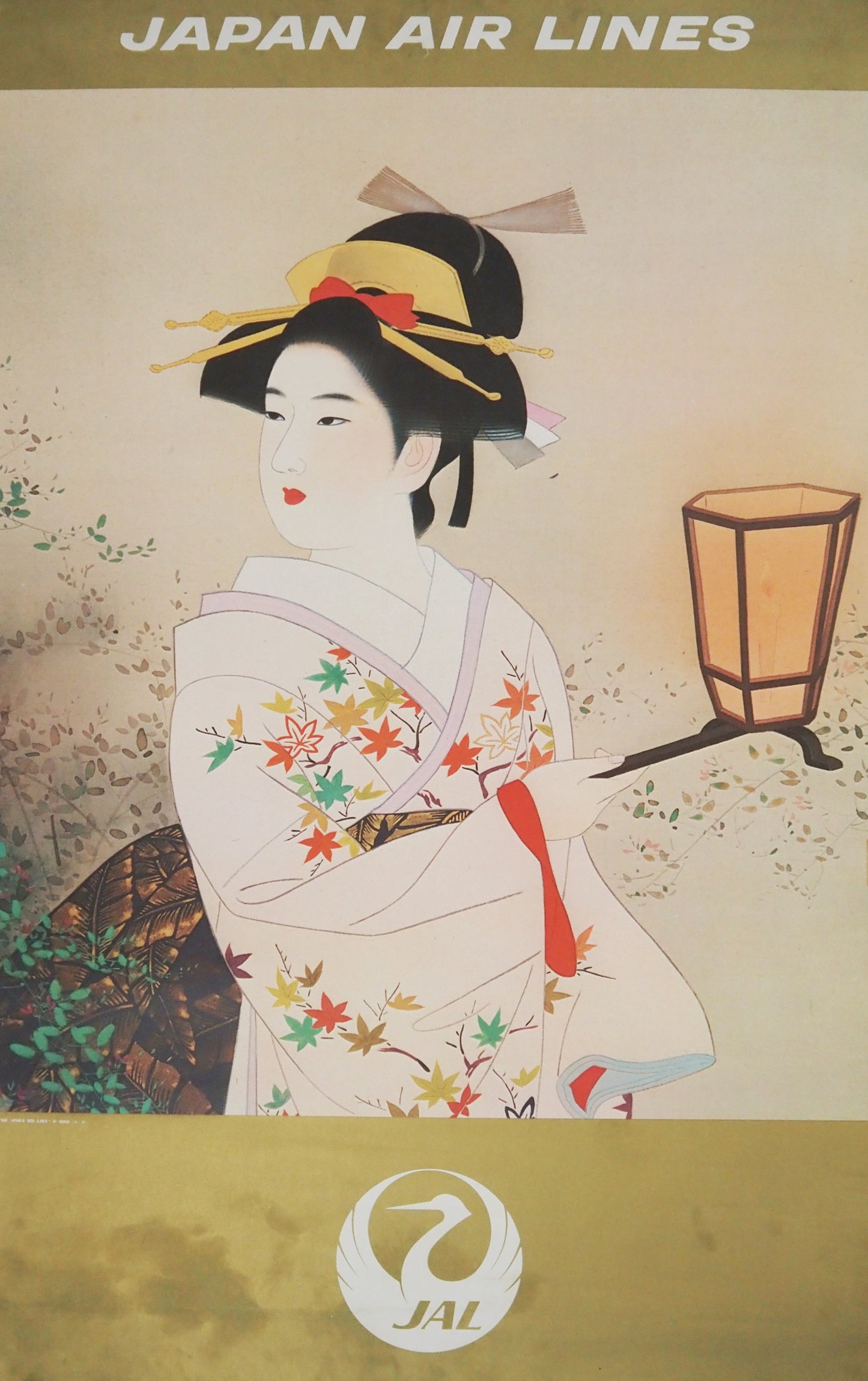1975 Japan Air Lines Travel Poster - Original Vintage Poster