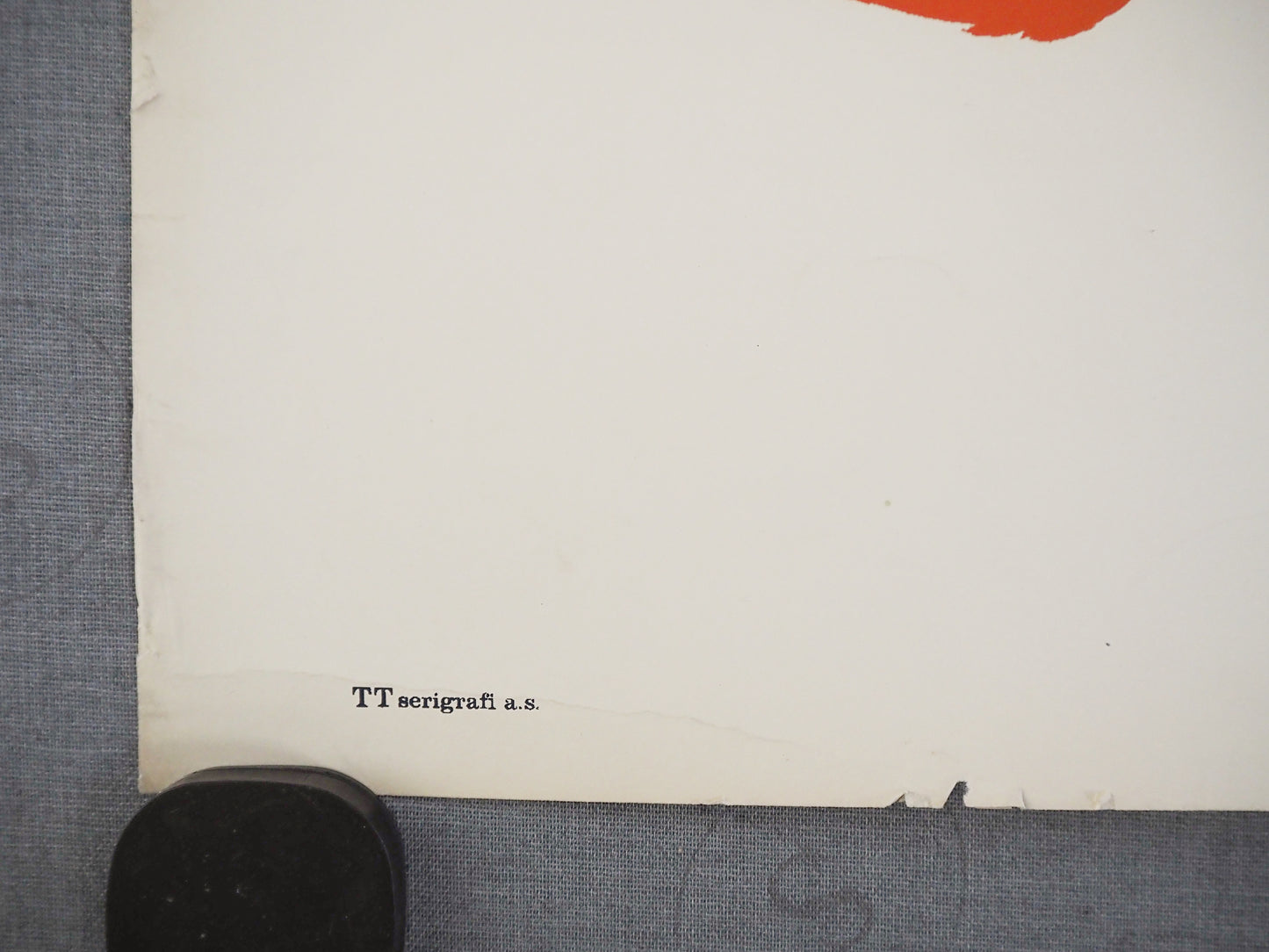 1954 Bjørn Wiinblad's The Teahouse of the August Moon at The New Theater (Red no text version)- Original Vintage Poster
