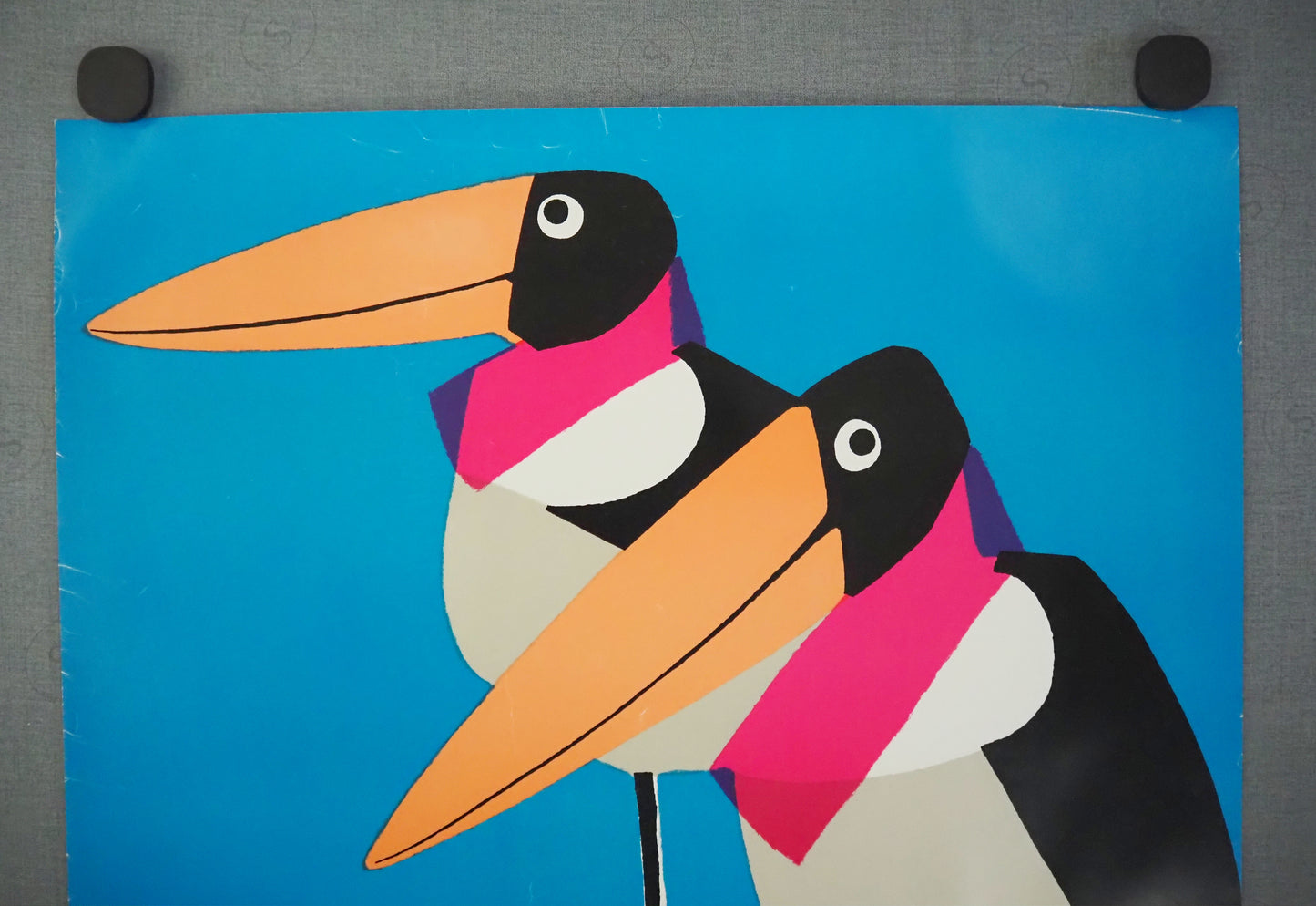 1990 Copenhagen Zoo Birds - Original Vintage Poster
