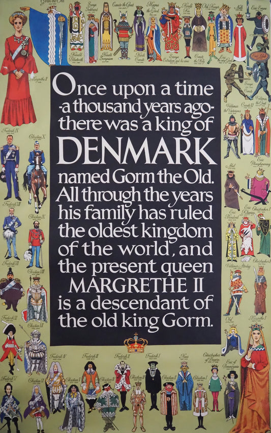 1984 Kings & Queens of Denmark - Original Vintage Poster