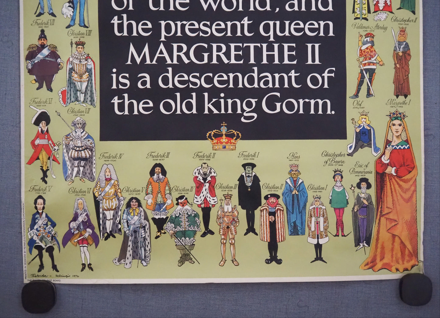 1984 Kings & Queens of Denmark - Original Vintage Poster