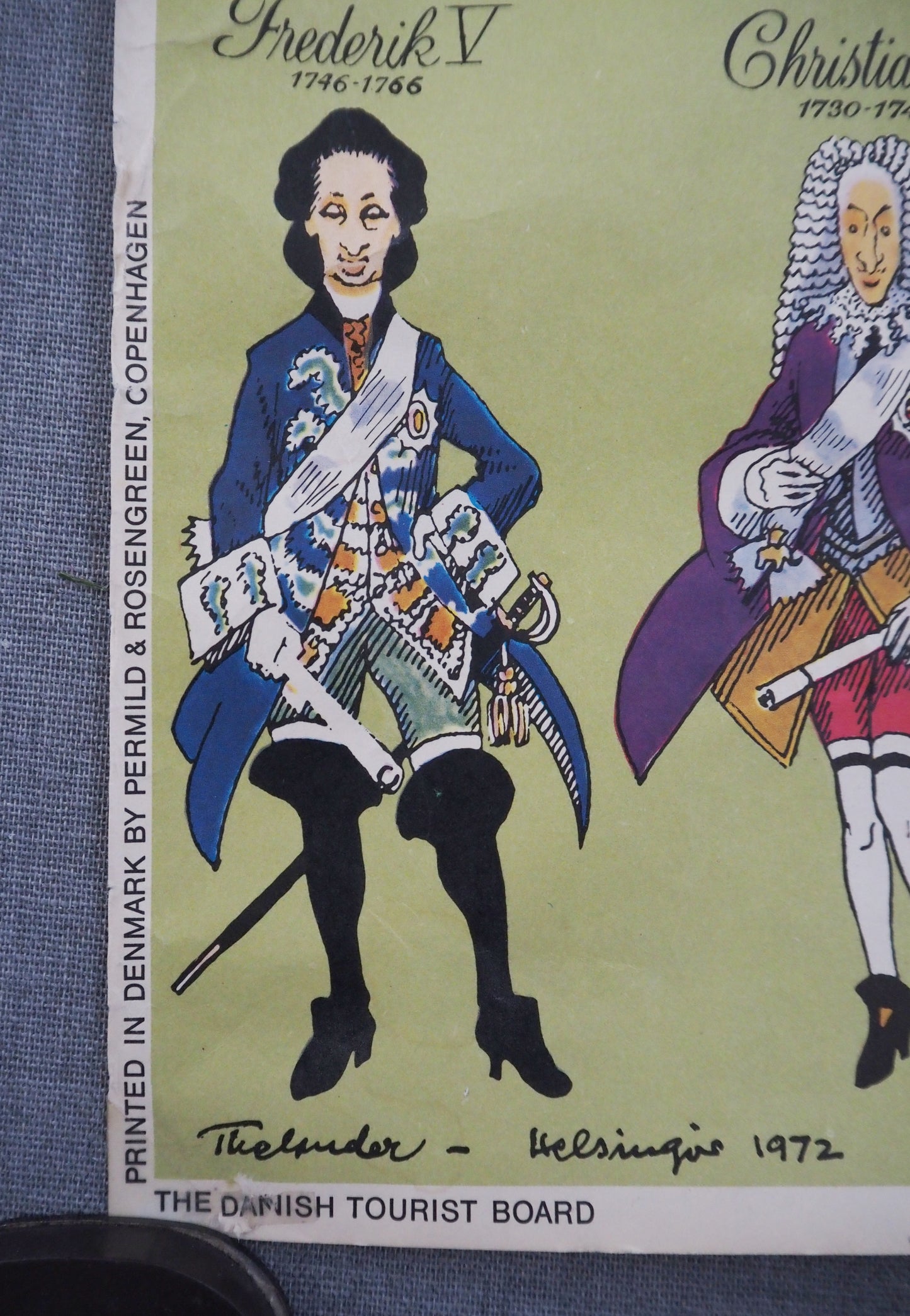 1984 Kings & Queens of Denmark - Original Vintage Poster